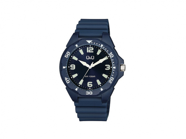 Pánské hodinky Q Q&Q plastové modré VS44J009Y