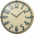 Nástěnné hodiny Q RHYTHM dřevo světlé CMG106NR07