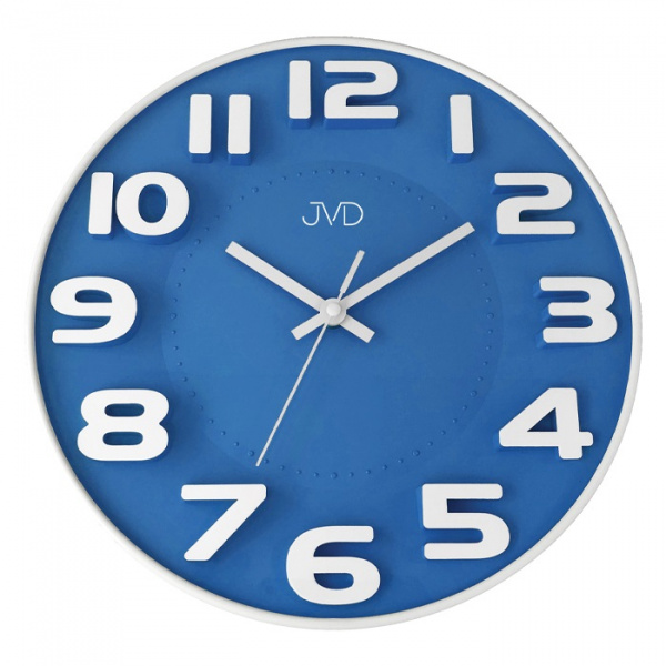 Nástěnné hodiny Q JVD HA5848.2 plastové modré