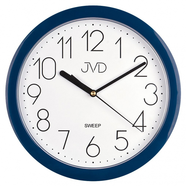 Nástěnné hodiny Q JVD HP612.17 plastové modré