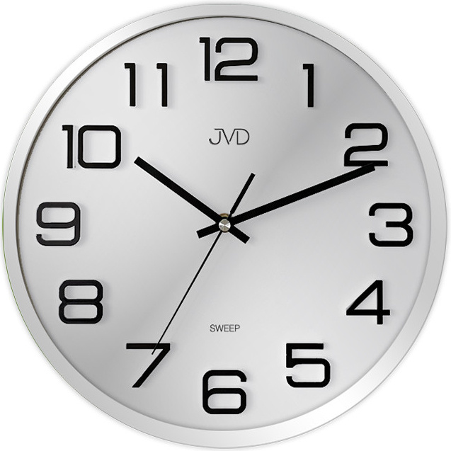 Nástěnné hodiny Q JVD HX2472.7 stříbrné