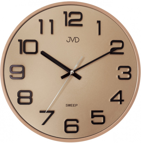 Nástěnné hodiny Q JVD HX2472.8 plast/sklo rose